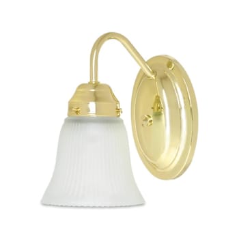 Seasons 4.75 In. 1-Light Incandescent Wall Sconce Polished Brass