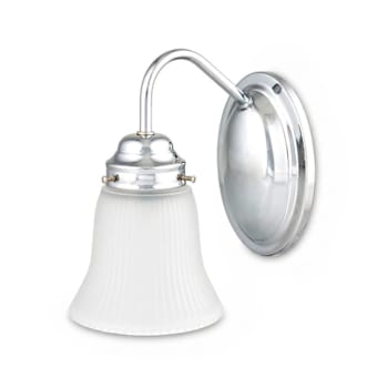 Image for Seasons 4.75 In. 1-Light Incandescent Wall Sconce Polished Chrome from HD Supply