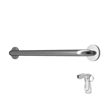 Image for Preferred Bath Grab Bar 24 X 1.25" Handheld Shower Holder  Polished Ss Clench from HD Supply