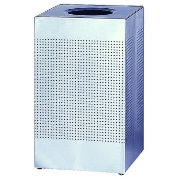 Image for Rubbermaid Silhouettes 40 Gallon Open-Top Stainless Steel Square Trash Can w/ Plastic Liner from HD Supply