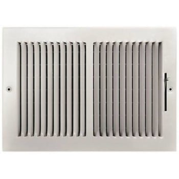 Image for Truaire 12 X 8 In. 2-Way Steel Wall/ceiling Register (White) from HD Supply
