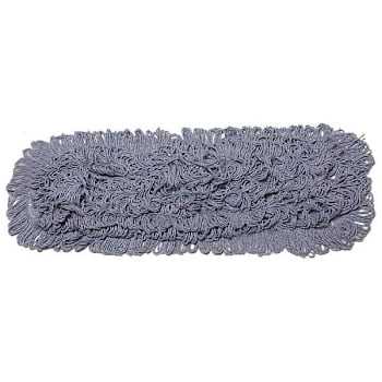 Alphapointe Inhibitor Dust Mop Head, Looped-End, 5" X 24", Blue, Case Of 12