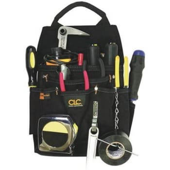 Image for Custom Leathercraft Black 12-Pocket Professional Electrician's Tool Pouch from HD Supply