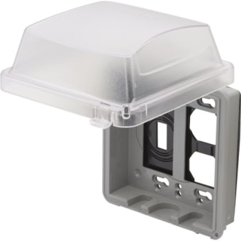 Image for TAYMAC Extra-Duty 2-Gang 2-3/4 in Deep In-Use Weatherproof Cover (Clear) from HD Supply