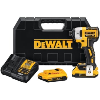 Image for Dewalt 1/4 In 20 Volt Max Cordless Brushless Impact Driver Combo Kit from HD Supply