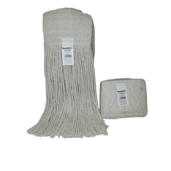 Image for Renown 20 Oz. 4-Ply 5 In. Headband Natural Cotton Cut End Mop Head (6-Case) from HD Supply