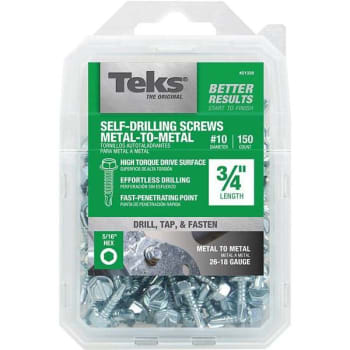 Image for Teks #10 X 3/4 In. External Flange Hex-Head Self-Drilling Screws (150-Pack) from HD Supply