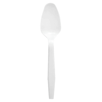 Nutri-Bon Medium Weight White Polypropylene Spoon Case Of 1000