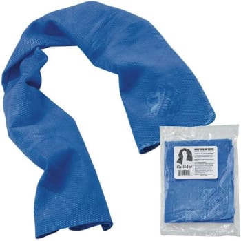 Ergodyne Chill-Its Blue Evaporative Cooling Towel Package Of 50