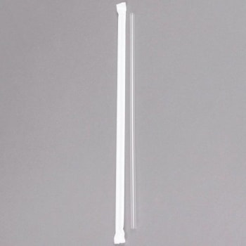 Image for Primesource 10.25 In. Clear Giant Straw Paper Wrapped Boxed (2000-Case) from HD Supply
