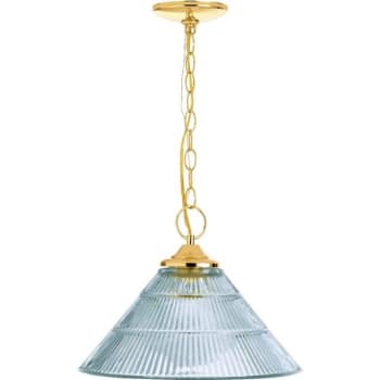 Image for 15 In. 1-Light Pendant Fixture (Polished Brass) from HD Supply