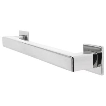 Preferred Bath Decorative Square ADA Grab Bar 48 X 1.25" Bright Polished Ss