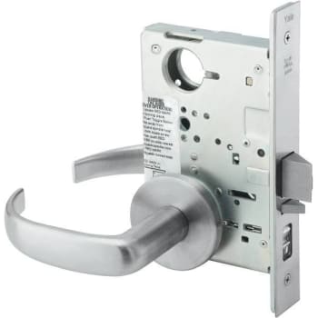 Image for Yale Escutcheon Plate Dorm/exit Mortise Lockset (Satin Chrome) from HD Supply