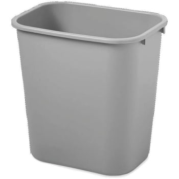 Image for Rubbermaid Commercial 7 Gal. Rectangular Deskside Trash Can (Gray) from HD Supply