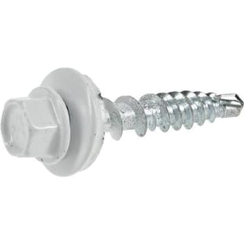 Everbilt #10 X 1 In. Head Roofing Screw 1 Lb.-Box (White) (125-Pack)