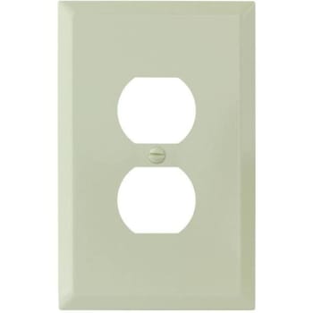 Image for Titan3 Smooth 1-Gang Duplex Jumbo Metal Wall Plate (Ivory) from HD Supply