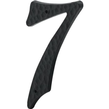 Image for Prime-Line 3 In. Plastic House Number 7 Black W/ Nails (Black) from HD Supply