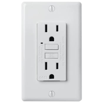 Image for Faith 15a 125v Gfci Duplex Outlet W/ Indicator Light And Wall Plate (White) (10-Pack) from HD Supply