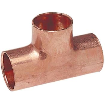 Image for Nibco 3/4 In. X 3/4 In. X 1/2 In. Wrot Copper C X C X C Tee (25-Pack) from HD Supply