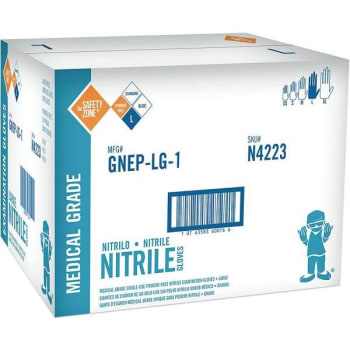 Image for The Safety Zone Small Blue Nitrile Exam Gloves (100-Pack) from HD Supply