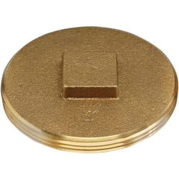 Image for Oatey 4 In. Brass Threaded Cleanout Plug from HD Supply