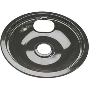 Image for #560735 Whirlpool Electric Range 8 In. Porcelain Drip Pan (Black) (6-Pack) from HD Supply