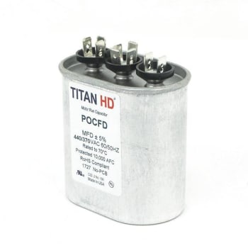 Image for Titan Hd 50 MFD 440/370v Oval Run Capacitor from HD Supply