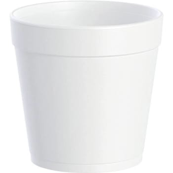 Image for Dart J Cup 32 Oz. White Squat Insulated Foam Food Container (500-Case) from HD Supply