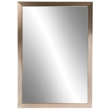 Jensen Framed Mirror 24 x 36" Satin Nickel