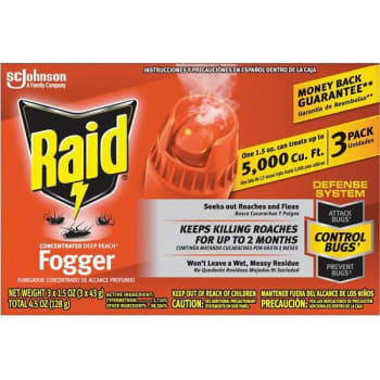 Image for Raid 1.5 Oz. Concentrated Deep Reach Fogger (3-Pack) from HD Supply