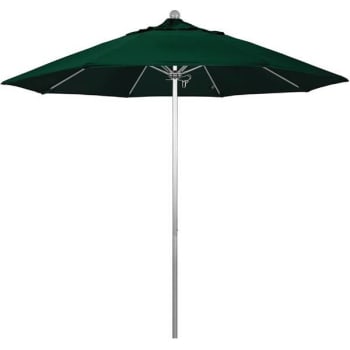 Image for California Umbrella 9 Ft. Aluminum Patio Umbrella W/ Fiberglass Ribs In Forest Green Sunbrella from HD Supply