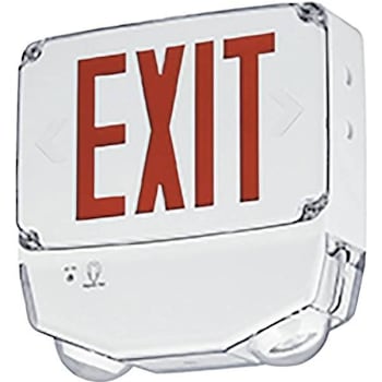 Image for Hubbell Lighting 5.2 W 6 VDC Tradeselect LED Exit/Emergency Light Wet Location from HD Supply