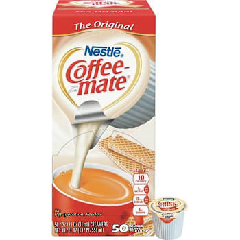 Nestle Coffee-Mate Coffee Liquid Singles Creamer Original, Package Of 50