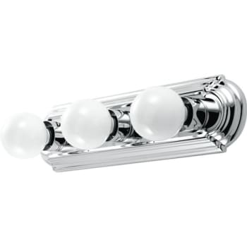 Image for 18 in. 100W 3-Light Incandescent Bath Vanity Fixture (Chrome) from HD Supply