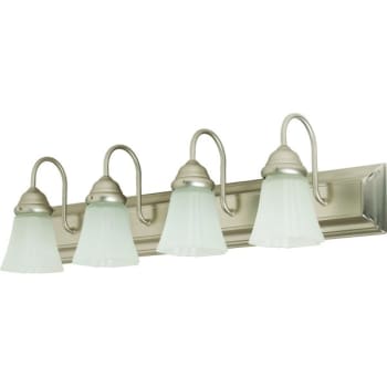 Seasons® 30 in 4-Light Incandescent Bulb Vanity Light Fixture (Satin Nickel)