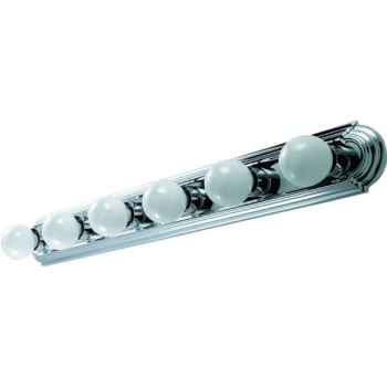 Image for 36 In. 100w 6-Light Incandescent Bath Vanity Fixture (Chrome) from HD Supply