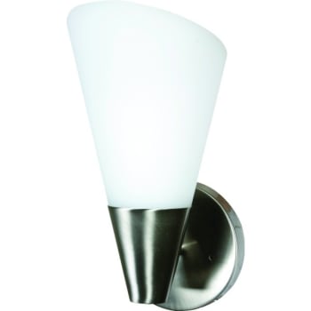 Image for Seasons® 5.25 in. 1-Light Incandescent Wall Sconce (Satin Platinum) from HD Supply
