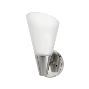 Image for Seasons 5.25 In. 1-Light Incandescent Wall Sconce Satin Platinum from HD Supply