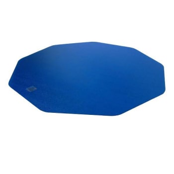 9mat® Polycarbonate 9-Sided Blue Gaming Chair Mat For Hard Floors - 38" X 39"