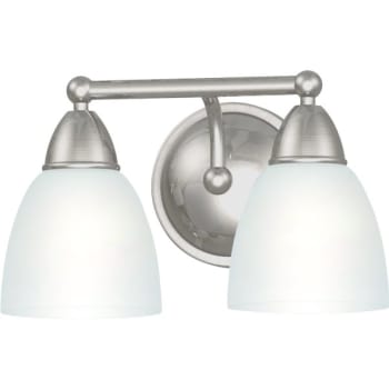 Seasons® Anchor Point 12.5 in 2-Light E26 Vanity Light Fixture (Brushed Nickel)