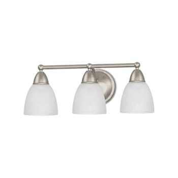 Seasons Anchor Point 8 In. 3-Light Incandescent Bath Vanity Brushed Nickel
