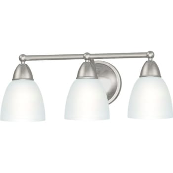 Seasons® Anchor Point 8 in. 3-Light Incandescent Bath Vanity (Brushed Nickel)