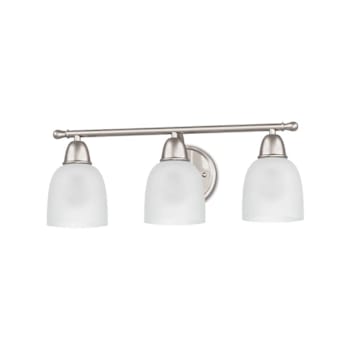 Image for Seasons Raleigh 7.25 In. 3-Light Incandescent Bath Vanity Fixture Brushed Nickel from HD Supply