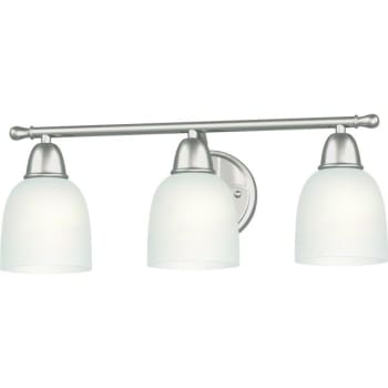 Image for Seasons® Raleigh 7.25 In. 3-Light Incandescent Bath Vanity Fixture (Brushed Nickel) from HD Supply
