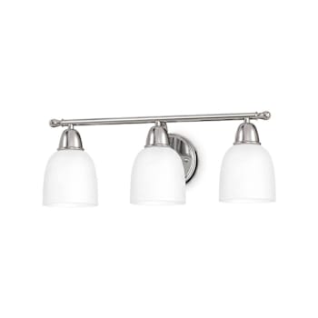 Image for Seasons Raleigh 7.25 In. 3-Light Incandescent Bath Vanity Fixture Chrome from HD Supply