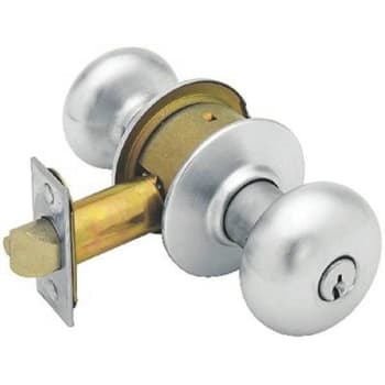 Schlage " Storeroom Plymouth Lockset 2-3/4" Bs Sc1 Chrome