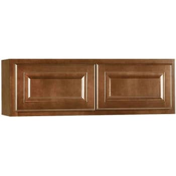Image for Hampton Bay Assembled 30 In. X 12 In. X 12 In. Cognac Wall Bridge Kitchen Cabinet from HD Supply