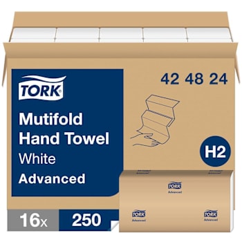 Tork Advanced 3-Panel Multi-Fold Paper Towels (White) (250-Pack)
