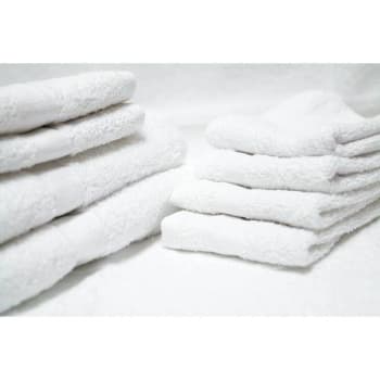 Image for 12 In. X 12 In. 1 Lb. Gold And White Washcloth W/ Cam Border (300-Case) from HD Supply