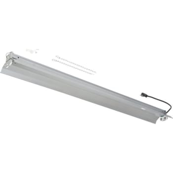 Lithonia Lighting® 4' Fluorescent All-Weather Strip w/ Two-Light T8, 32W in Gray Steel (including 5' cord)